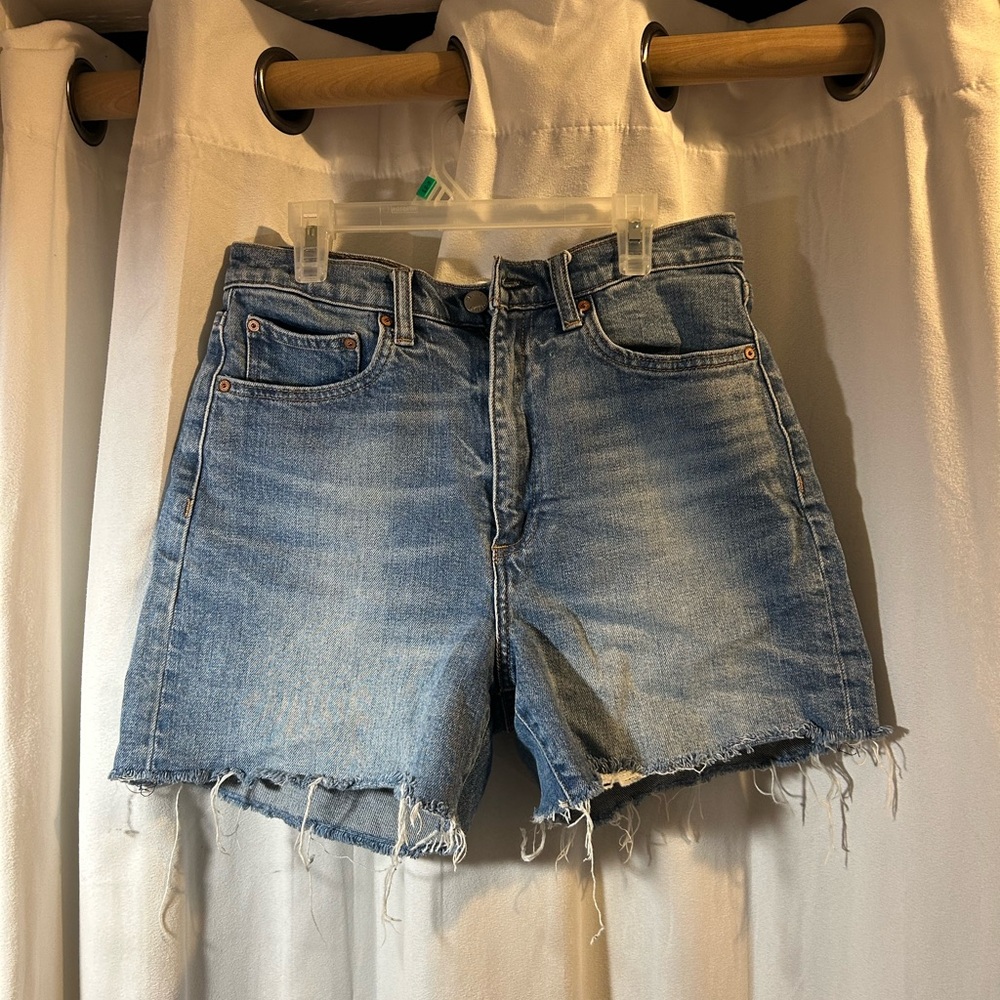 Denim Forum Light Blue Jean Shorts